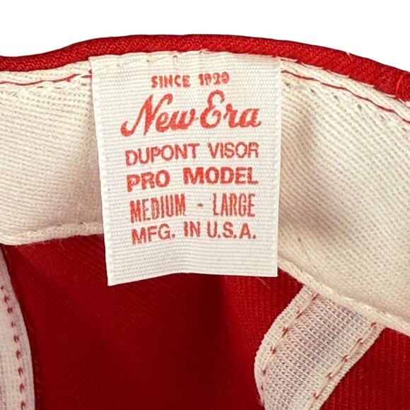 Jackie Robinson 50th Anniversary Red Snapback Cap By New Era Medium-Large NWT - Picture 6 of 9